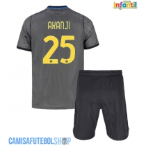 Camisa de time de futebol Inter Milan Manuel Akanji #25 Replicas 3º Equipamento Infantil 2026-27 Manga Curta (+ Calças curtas)